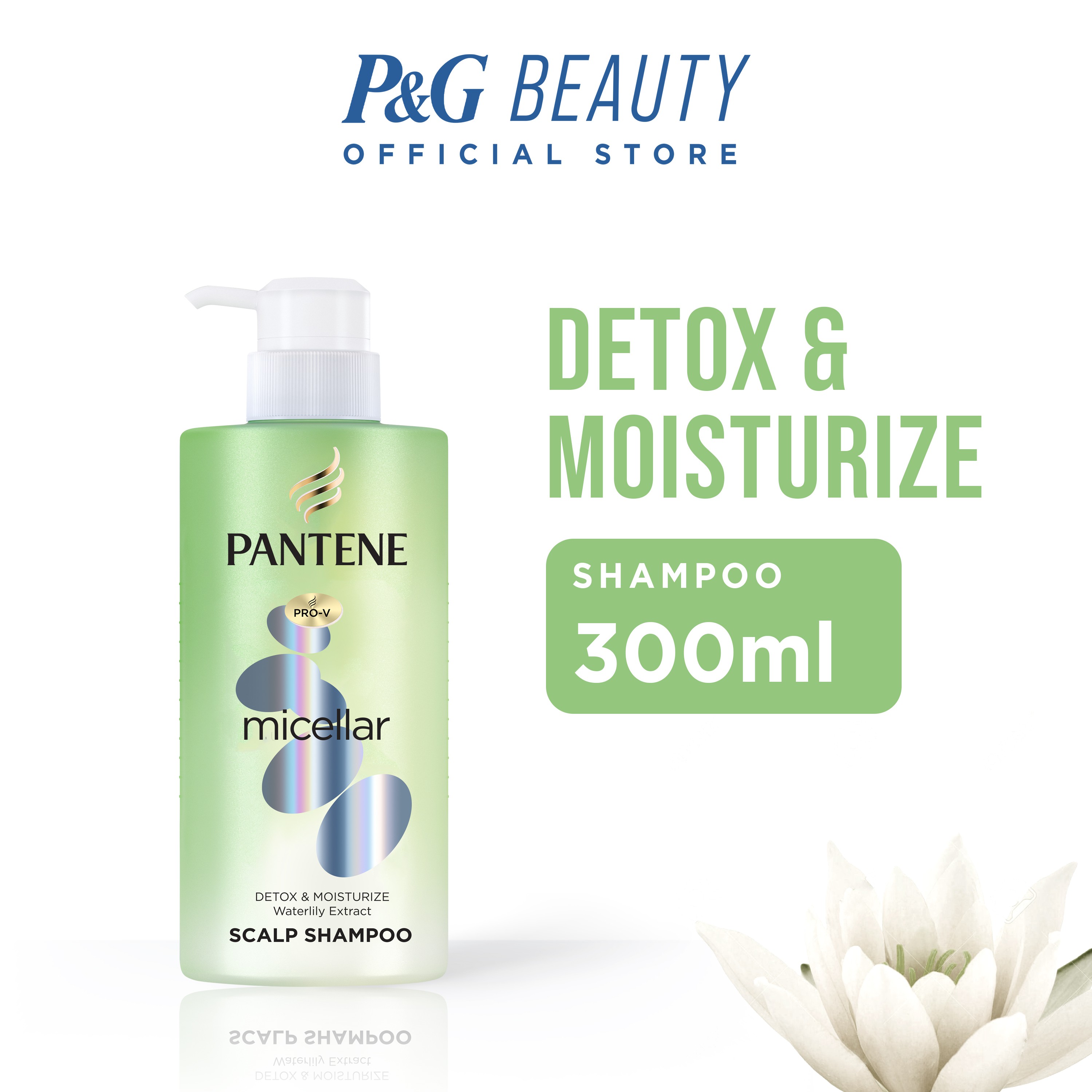 Pantene Pro V Micellar Detox Moisturize Shampoo 300mL Shopee