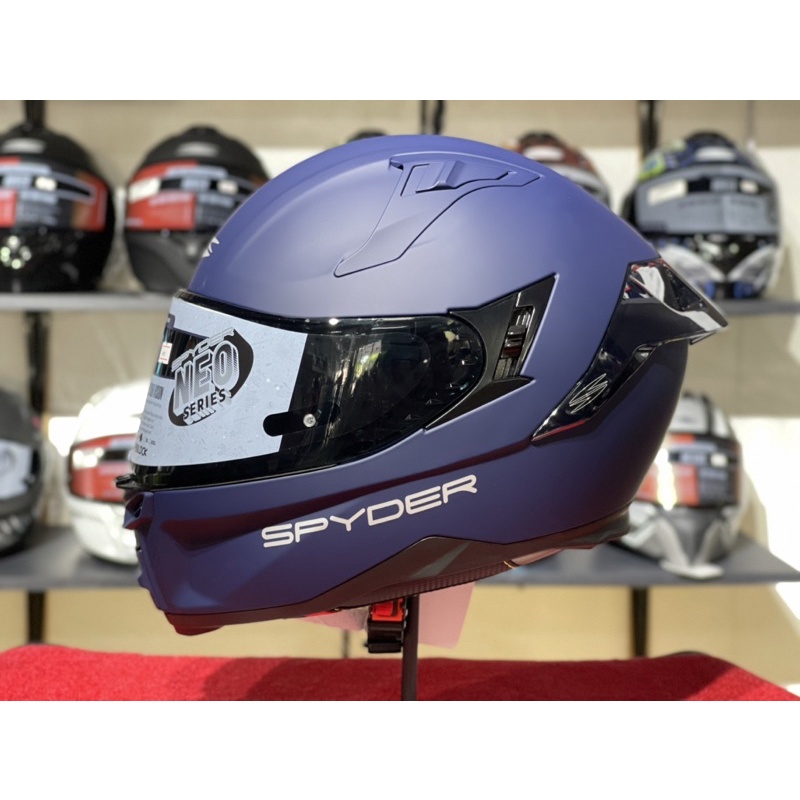 Spyder Neo Fury Pd Full Face Dual Visor Helmet Free Clear Visor