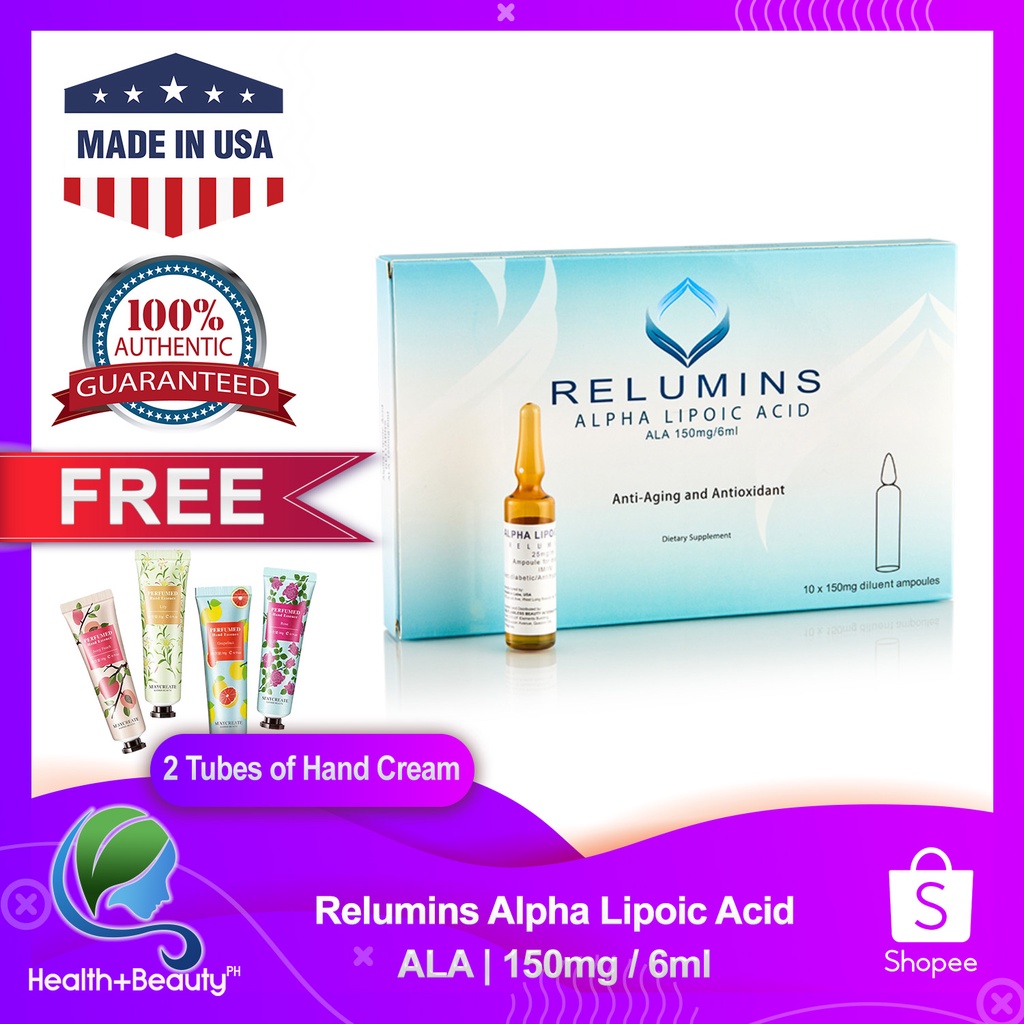 Relumins Alpha Lipoic Acid Iv For Anti Diabetic Anti Hyperglycemic