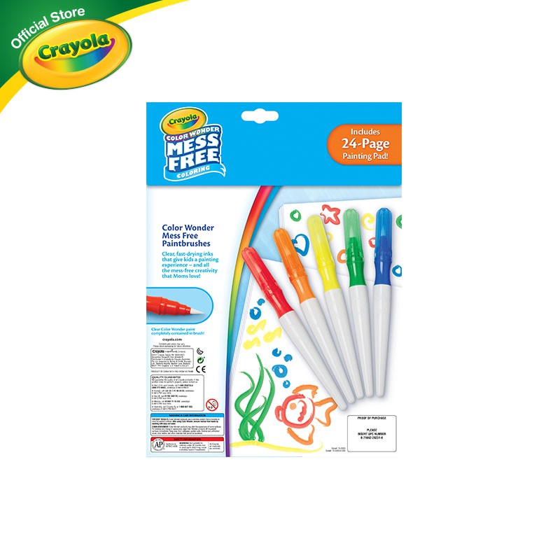 Crayola Color Wonder Mess Free Paint Brush Pen Shopee Philippines