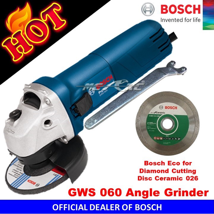 Bosch Gws Angle Grinder With Pc Bosch Eco For Diamond Cutting Disc