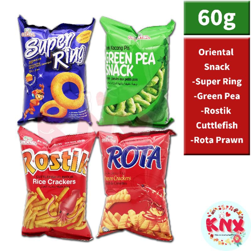 Big Pack Oriental Snack Super Ring Green Peas Rostick 60gram