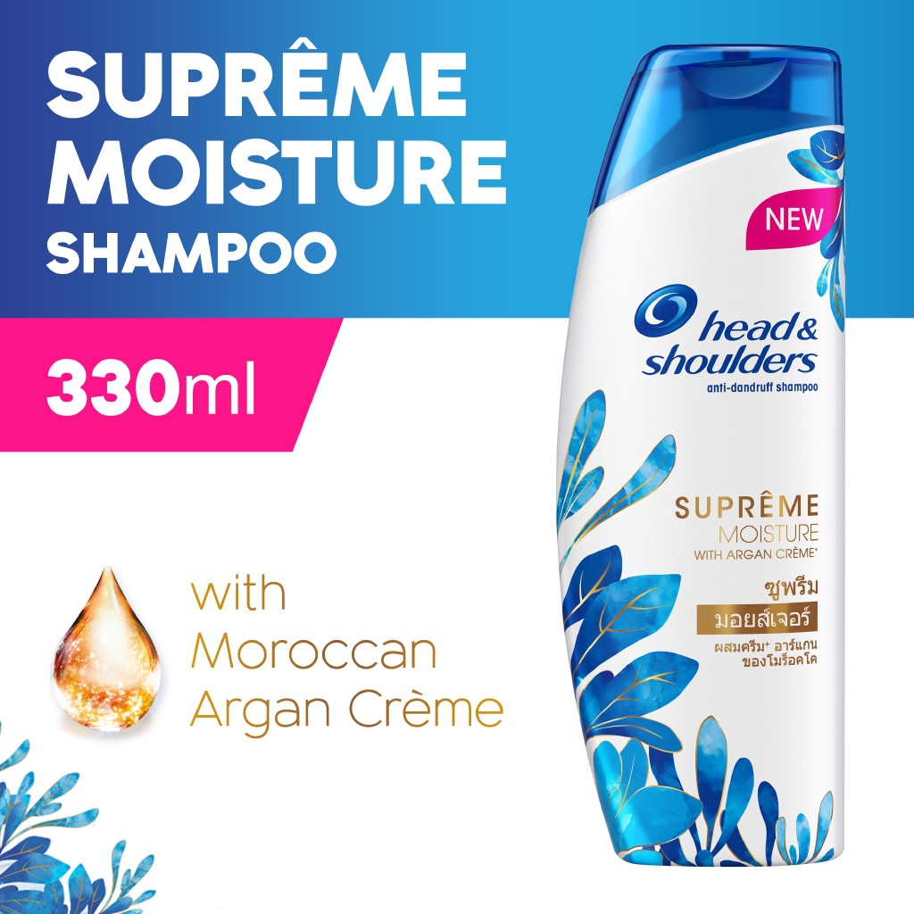 Head Shoulders Supreme Moisture Anti Dandruff Scalp Care Shampoo With