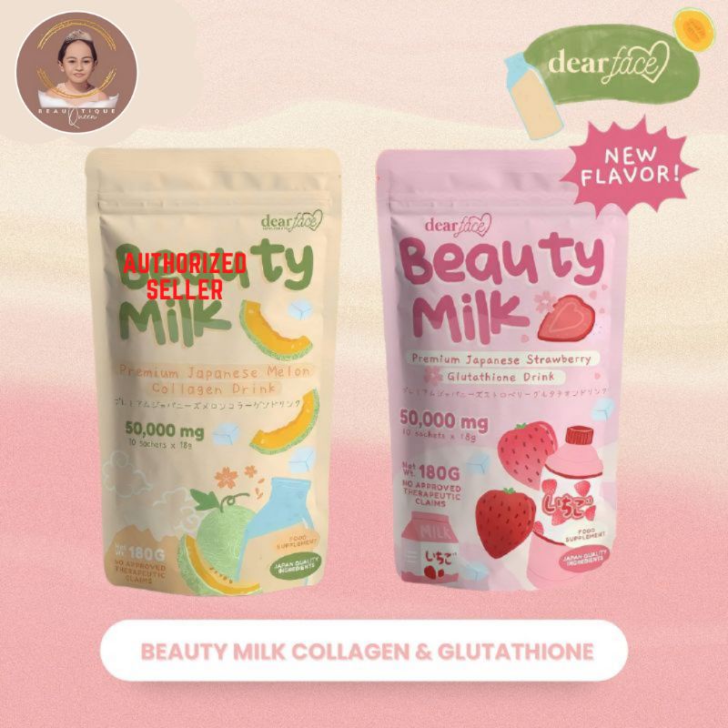 Dear Face Beauty Milk Premium Japanese Melon Collagen Drink And