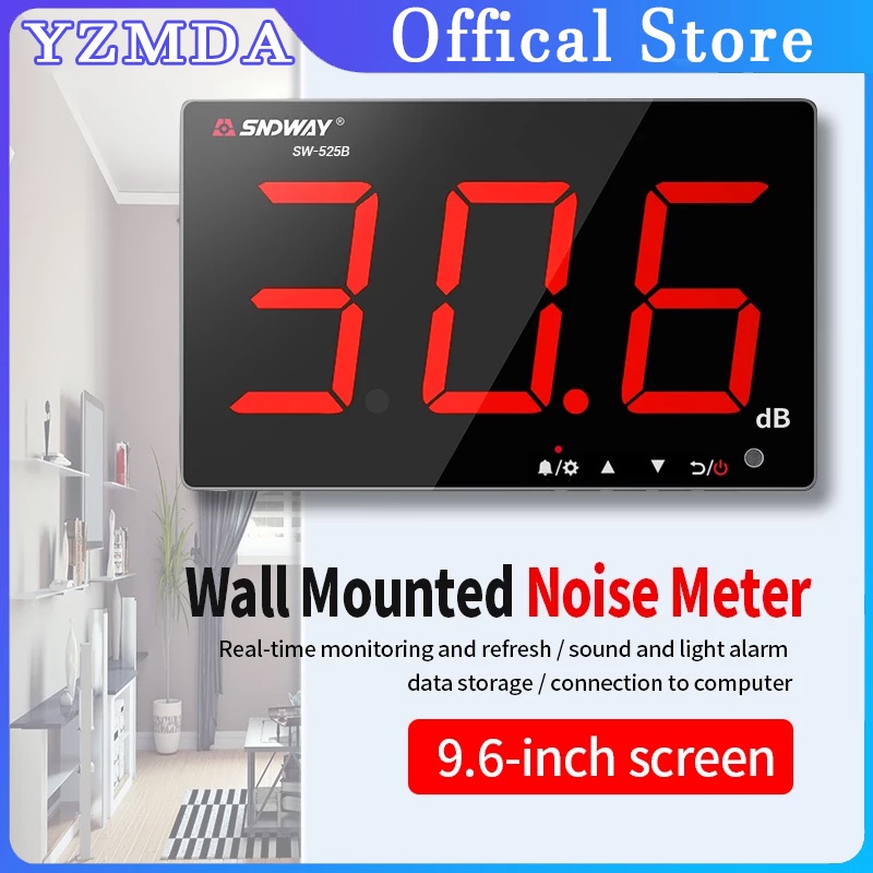 Sndway Wall Mounted Noise Db Meter Sw B Inches Db Data