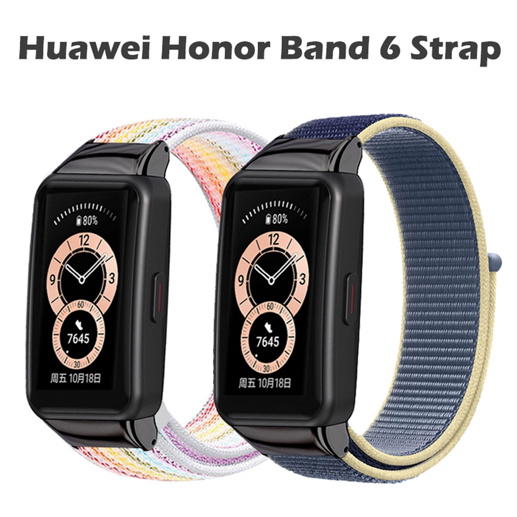 Strap For Huawei Band 7 6 Nylon Honor Band 6 Elastic Velcro