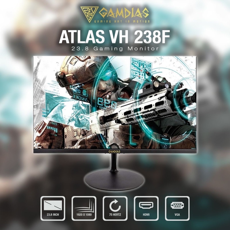 Gamdias Atlas Vh F Inch Hz Ips Monitor Shopee Philippines