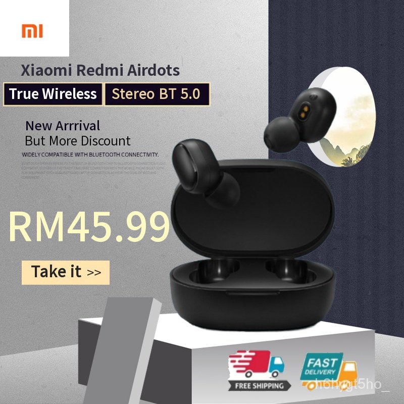 Xiaomi Redmi Airdots True Wireless TWS Bluetooth Earbuds Stereo BT 5 0