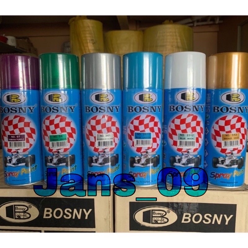 Bosny Metallic Spray Paint Acrylic Automotive Finishes Shopee