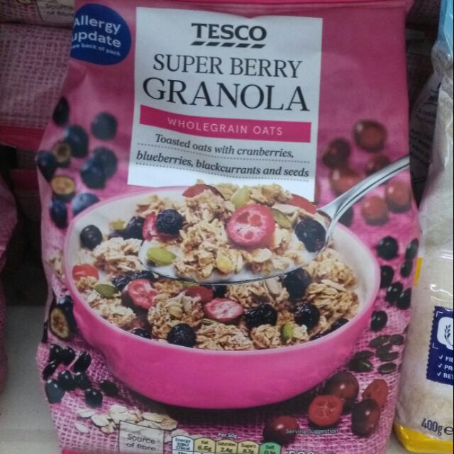 Tesco Super Berry Granola 500g Imported Product S Shopee Philippines