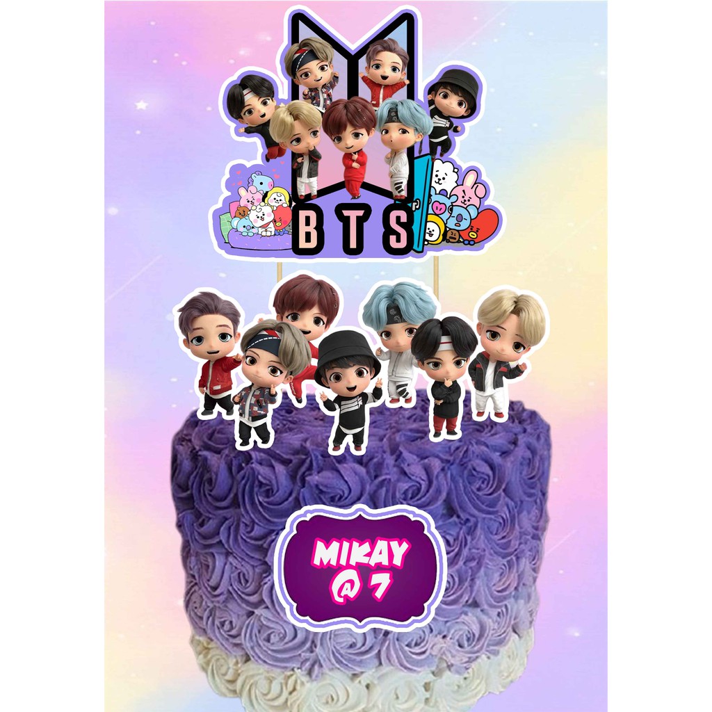 BTS Tiny Tans Cake Topper D19 Shopee Philippines