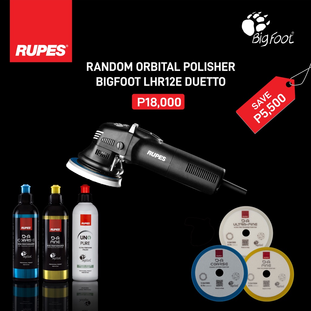 Rupes BigFoot LHR75E Mini Random Orbital Polisher 220V Shopee Philippines