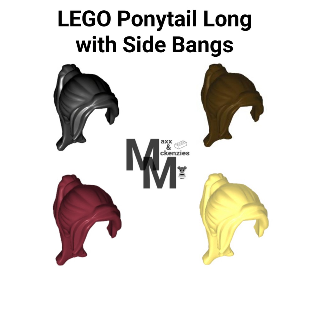 Hair Female Ponytail Long With Side Bangs 62696 LEGO Minifigure Body