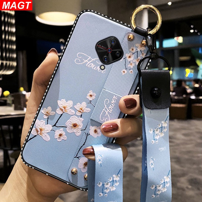 Vivo S1 Pro S1 Y11 Y17 V11 V11 Pro V11i Y19 Soft Phone Case Rhinestone