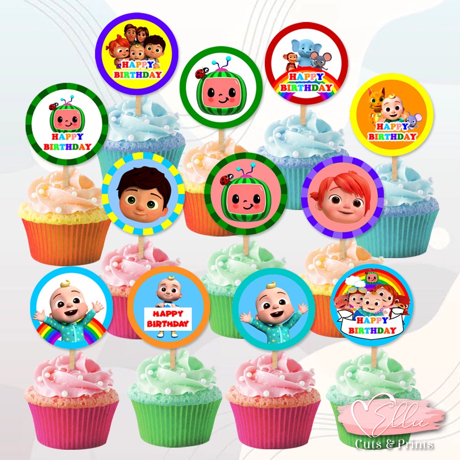 Cocomelon Cupcakes Toppers Shopee Philippines Porn Sex Picture