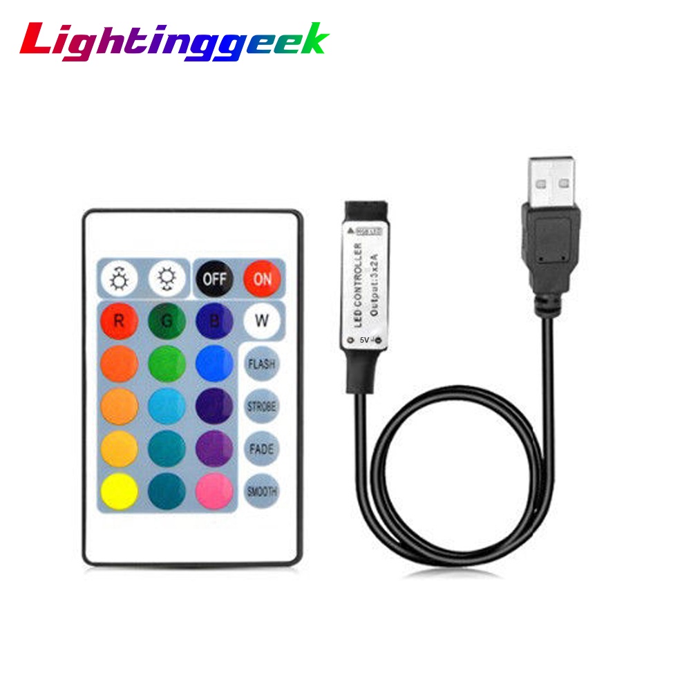 Lightinggeek Dc V A Keys Led Controller Ir Remote Controller