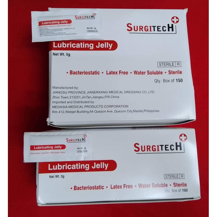 Surgitech Lubricating Jelly 3g 5g Shopee Philippines