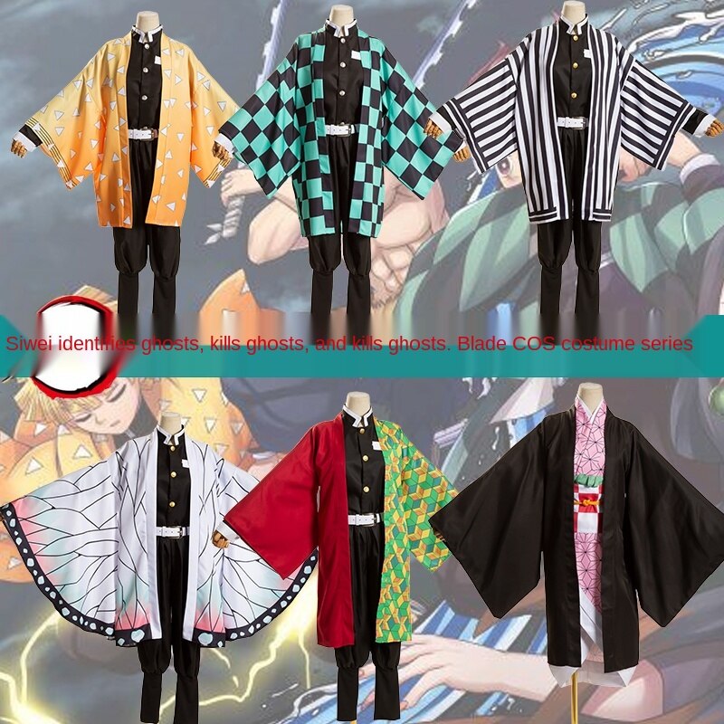 Demon Slayer Kimetsu No Yaiba Cosplay Costumes Tanjiro Nezuko Kamado