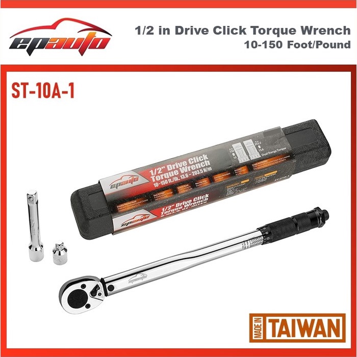 EPAuto 1 2 Inch Drive Click Torque Wrench 10 150 Ft Lb ST 10A 1