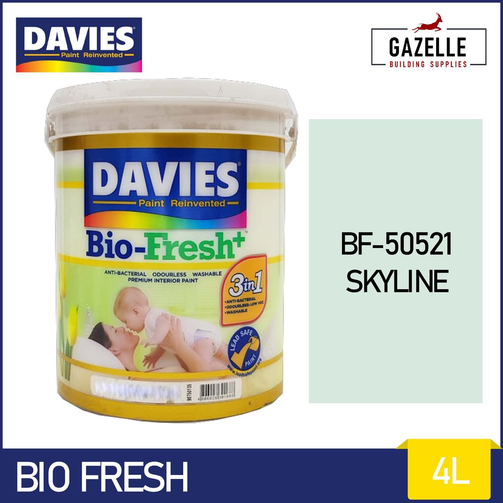 Davies Bio Fresh Anti Bacterial Odorless And Washable Paint Skyline