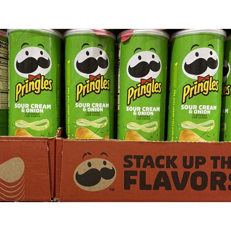 Pringles Potato Crisps Chips Sour Cream Onion 5 5 Oz Shopee