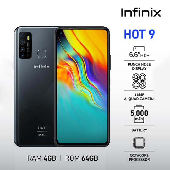 Infinix Hot 9 4GB 64GB 1 Year Local Warranty Shopee Philippines