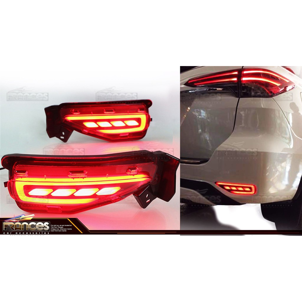 TOYOTA FORTUNER 2016 2022 3 WAY LED REAR BUMPER LED LIGHT YE027