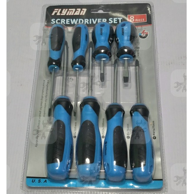 Flyman 8pcs Screwdriver Set Flat Phillips Shopee Philippines