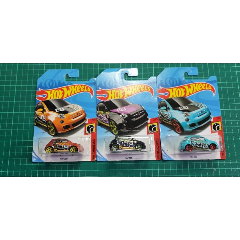 Hot Wheels Fiat 500 HW Daredevils Set Of 3 Cars Shopee Philippines
