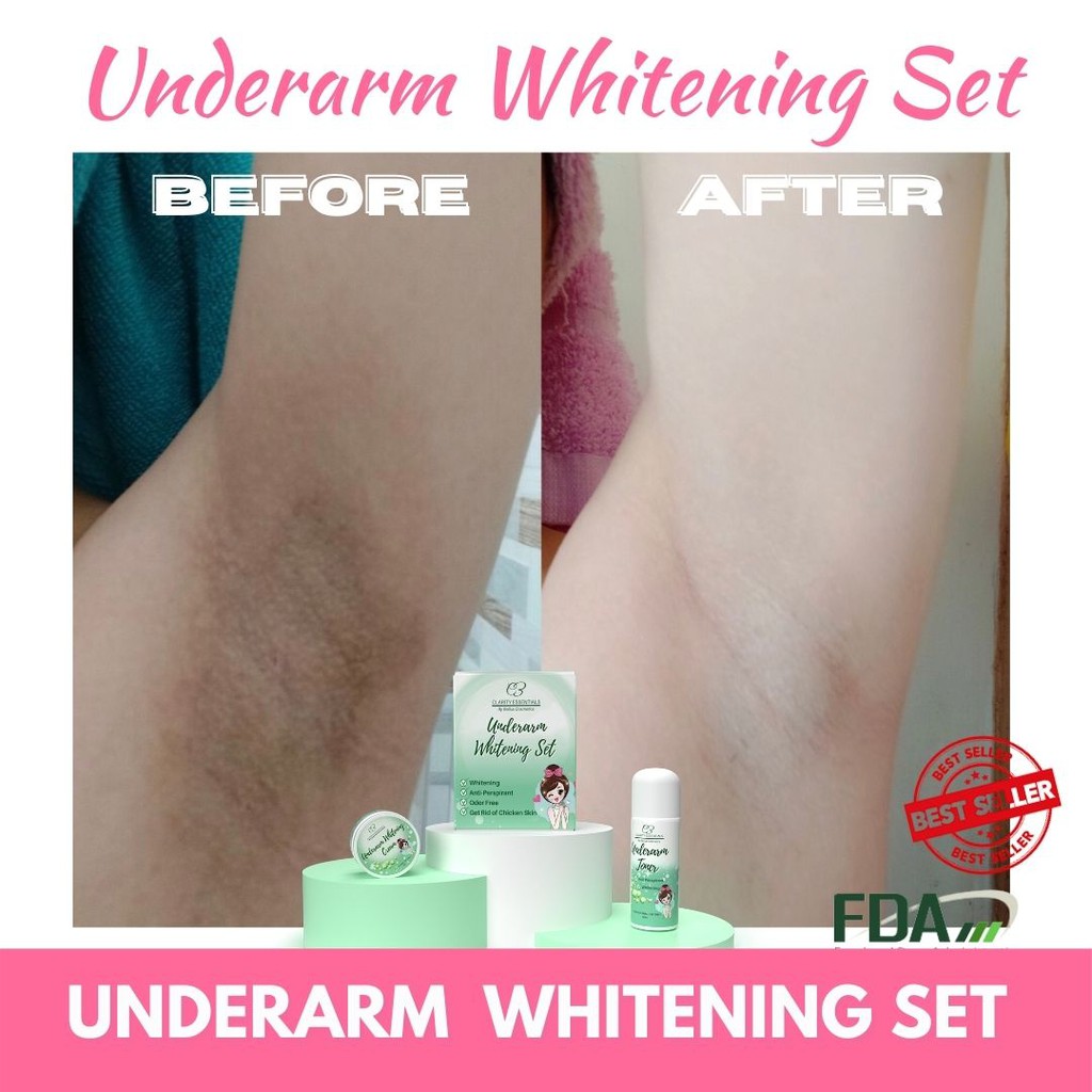 Underarm Whitening Set Underarm Whitening Toner And Cream Clarity