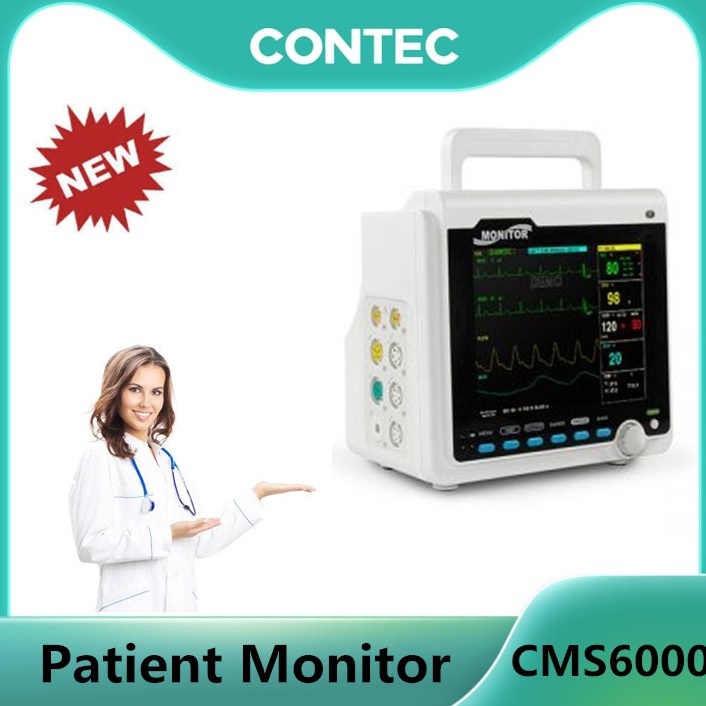 CONTEC CMS6000 Patient Monitor ICU CCU Vital Signs Monitor 6 Parameters