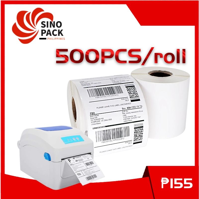 Shopee Waybill Sticker Mmx Mm A Size Roll Pcs Roll Shipping