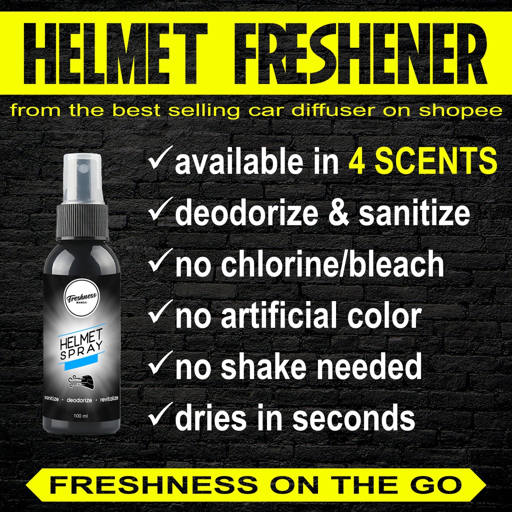 Helmet Spray Freshener Deodorizer Sanitizer Shopee Philippines