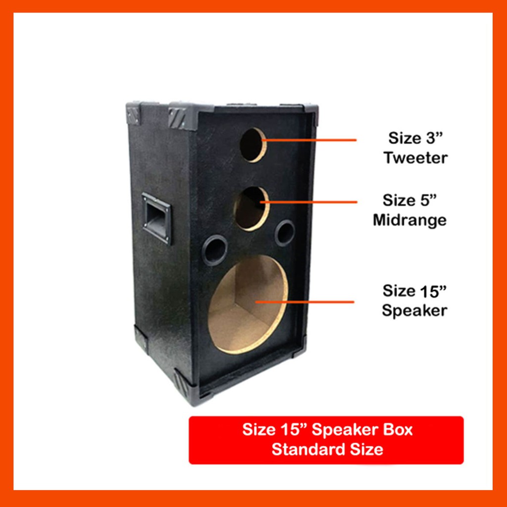 Pc Size Way Speaker Box Particle Board Speaker Box Only