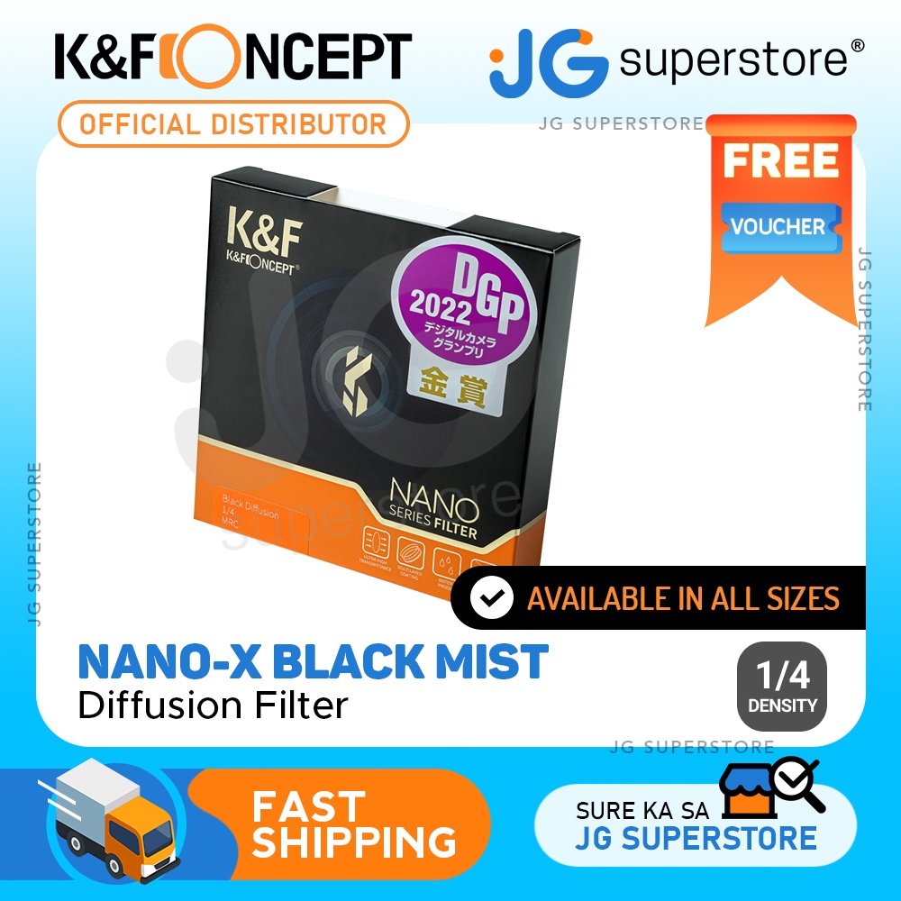 K F Concept Black Mist 1 4 Density Nano X Lens Filter With Cinebloom