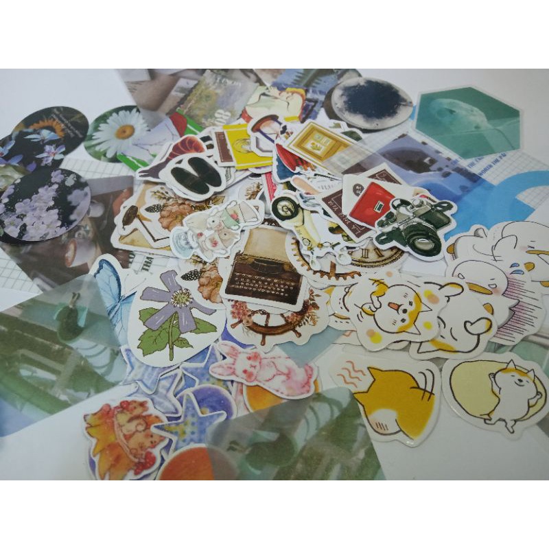 Random Sticker Flakes Vintage Kawaii Aesthetic Etc Shopee Philippines