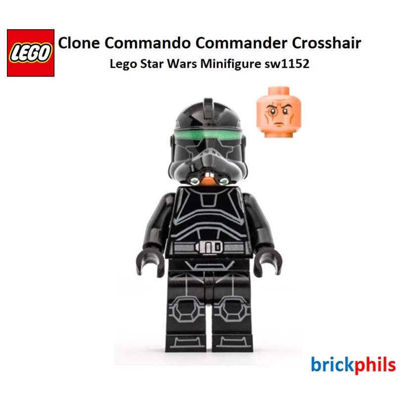 Lego Star Wars Minifigure Sw1152 Clone Commando Commander Crosshair