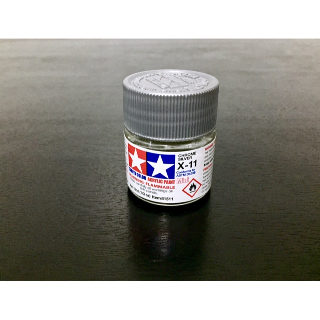 Tamiya X Chrome Silver Acrylic Gloss Paint Ml Shopee Philippines