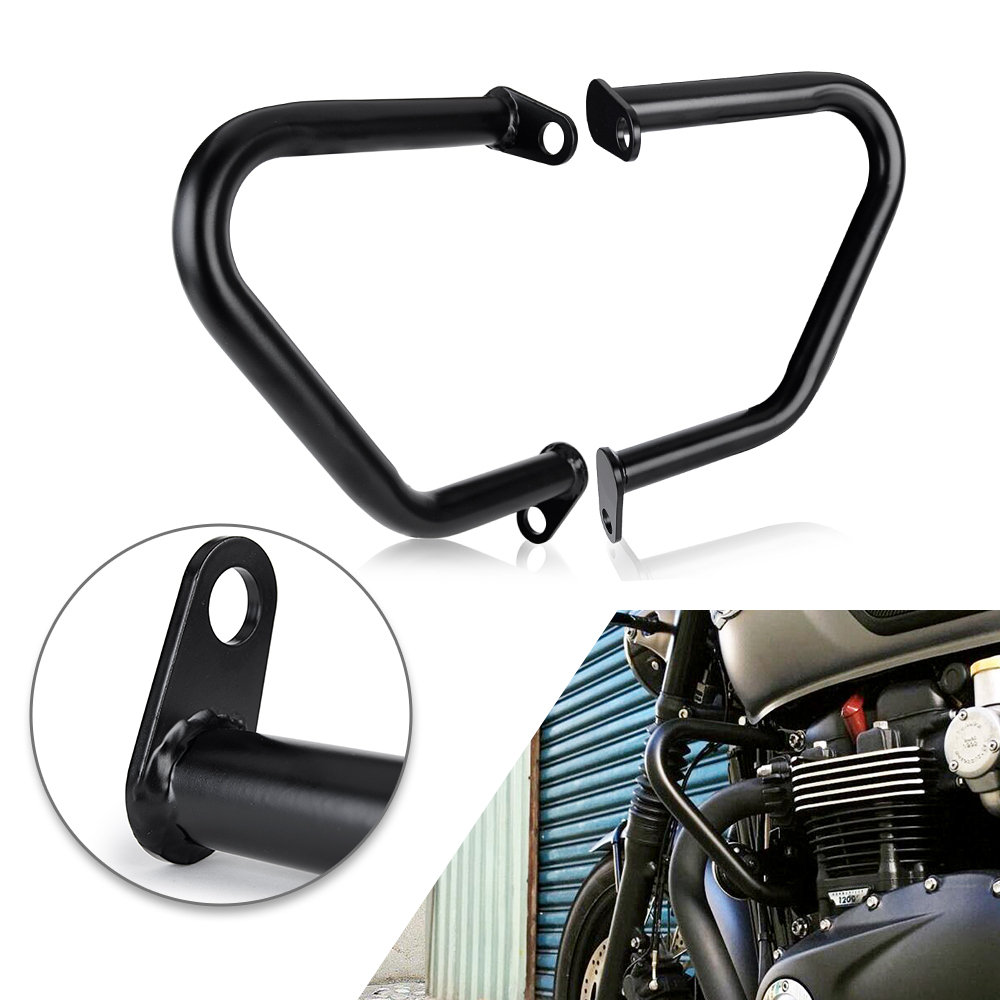 Pair Motorcycle Bumper Engine Guard Crash Bars For Triumph Bonneville