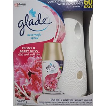 Glade Automatic Spray With Refill Peony Berry Bliss 269ml 175g With