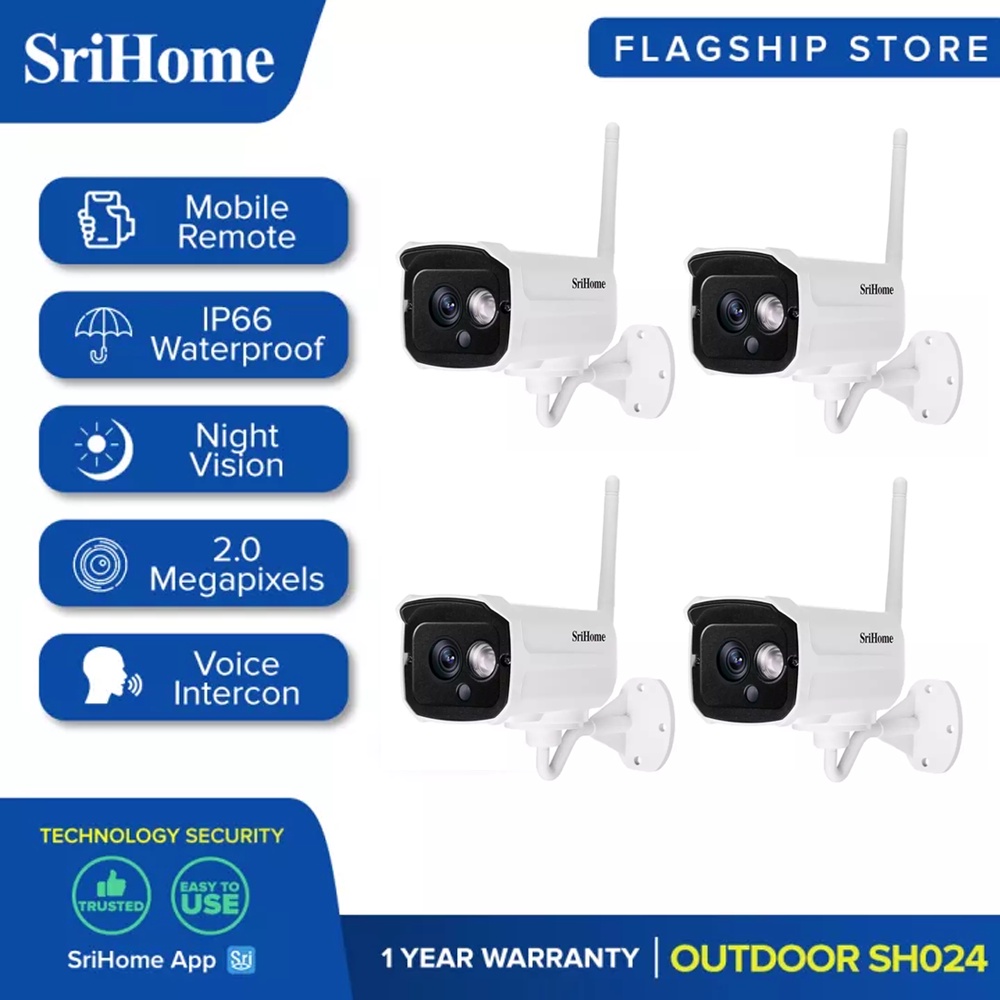 Sricam Srihome Sh Set Of Cctv Camera P Mp Night Vision Onvif