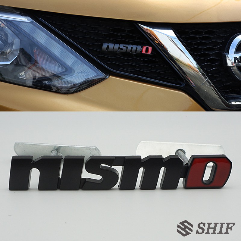 Black Metal NISMO Emblem Front Grille Badge Sticker Nissan Shopee