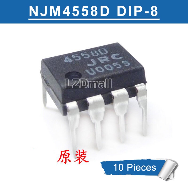 10pcs Original NJM4558D JRC4558D DIP 8 JRC 4558D DIP8 DIP Dual