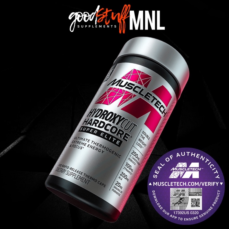 Muscletech Hydroxycut Hardcore Super Elite 120 Capsules Shopee