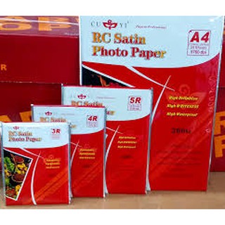 A R R R Size Cuyi Rc Rough Satin Photo Paper Gsm Sheets