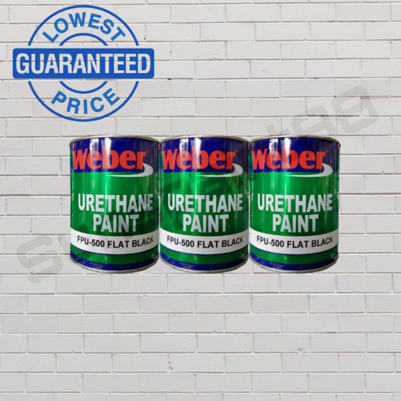 Weber Urethane Paint Fpu Flat Black With Catalyst L Shopee Philippines