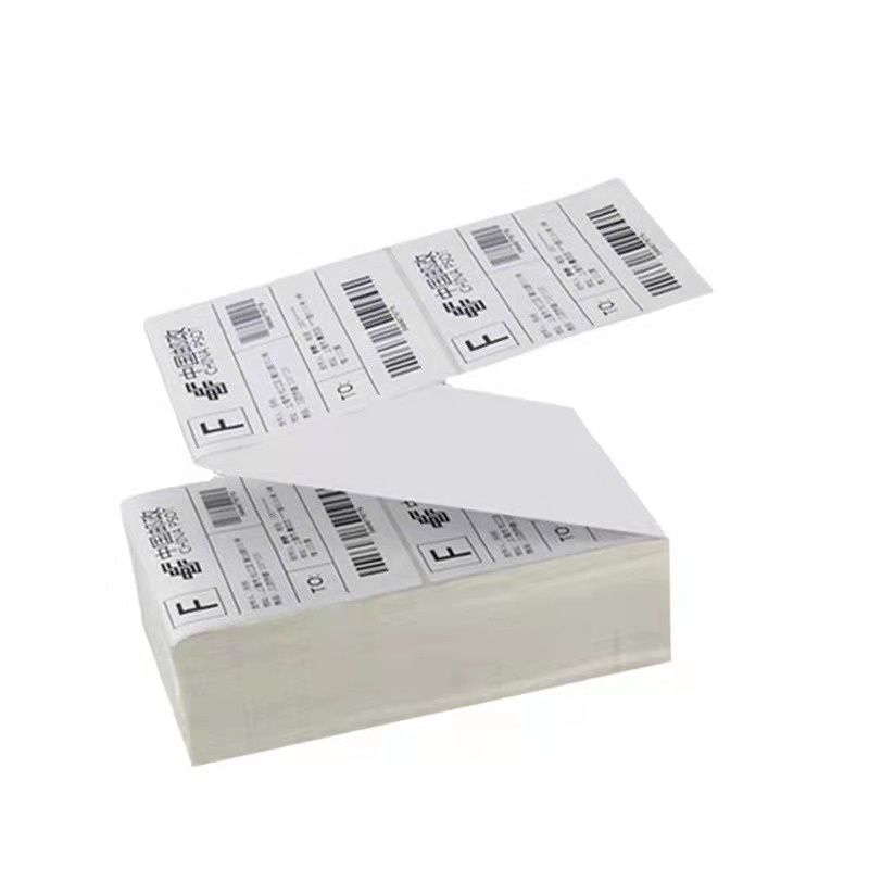 Pcs Waybill Thermal Sticker Fold Stack A Waybill Barcode Awb Paper