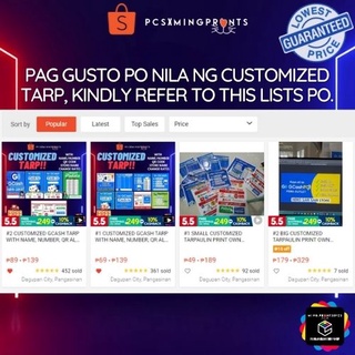 BIG GCASH Tarp 10 Design Tarpaulin Affordable High Quality NON