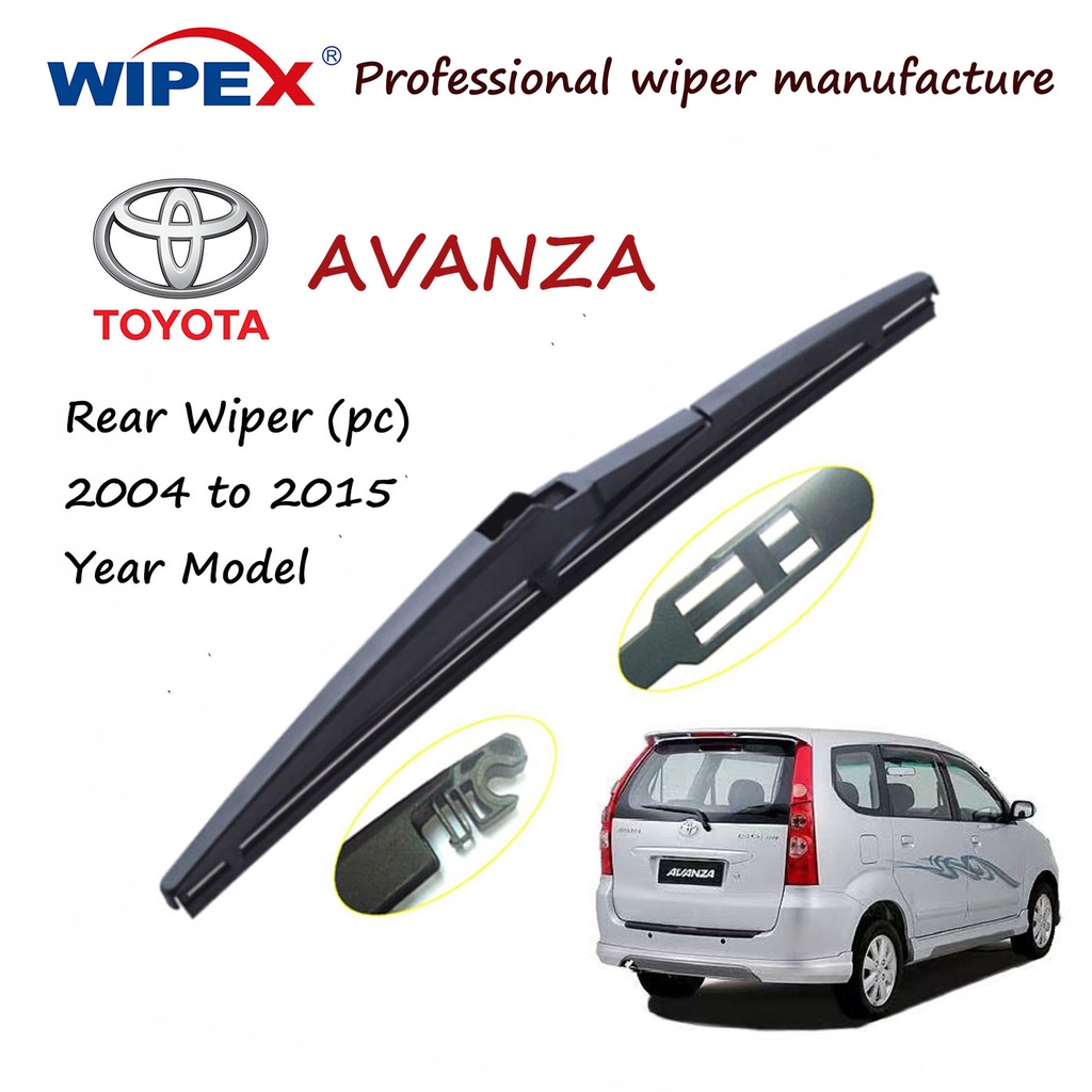 For Toyota Avanza A Rear Wiper Blade Pcs For To Year Model