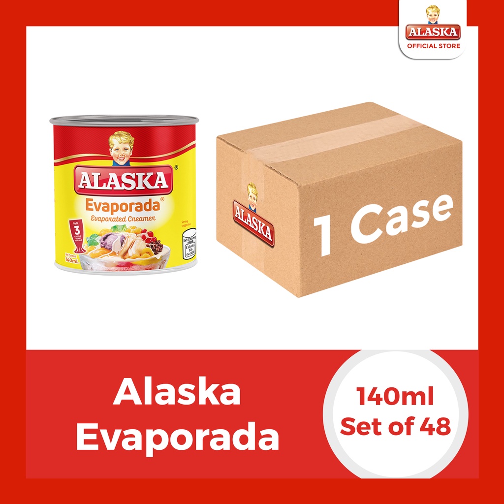 Alaska Evaporada 140ml 1 Case Shopee Philippines